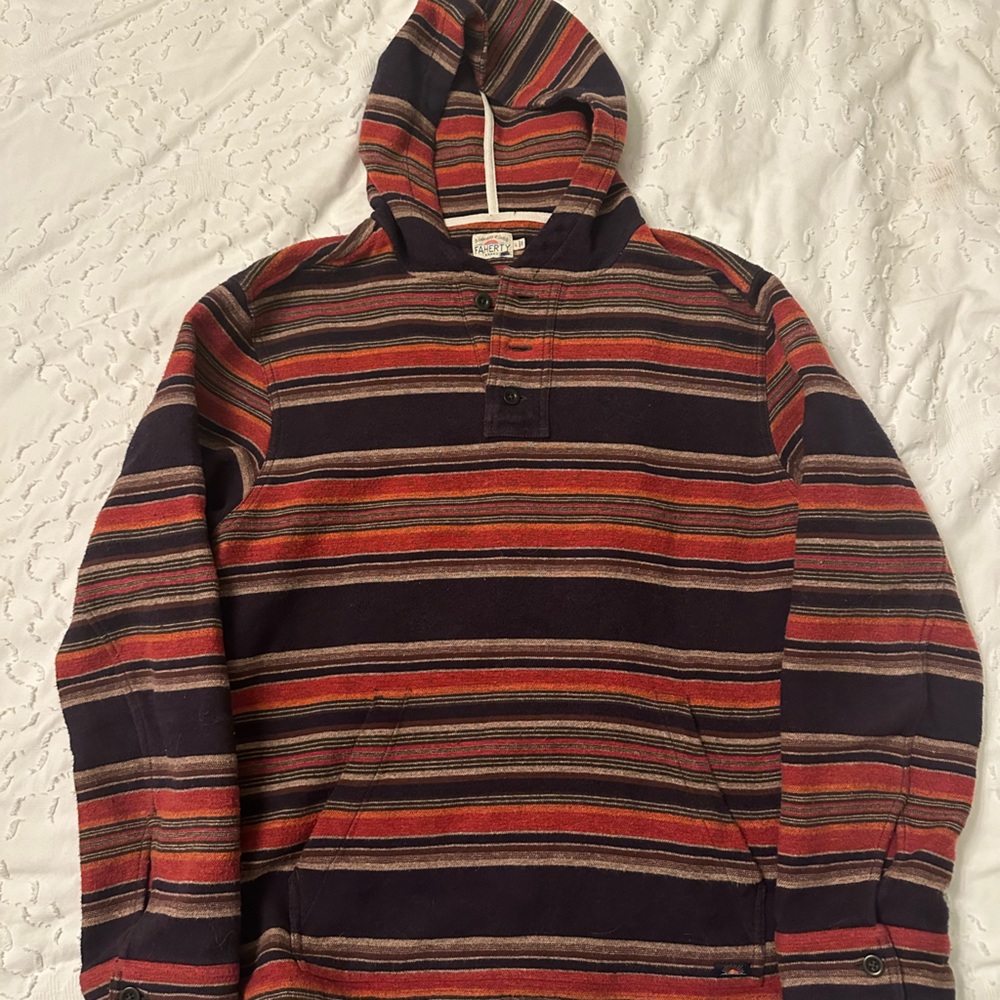 Faherty poncho hoodie